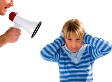 parent yelling at child